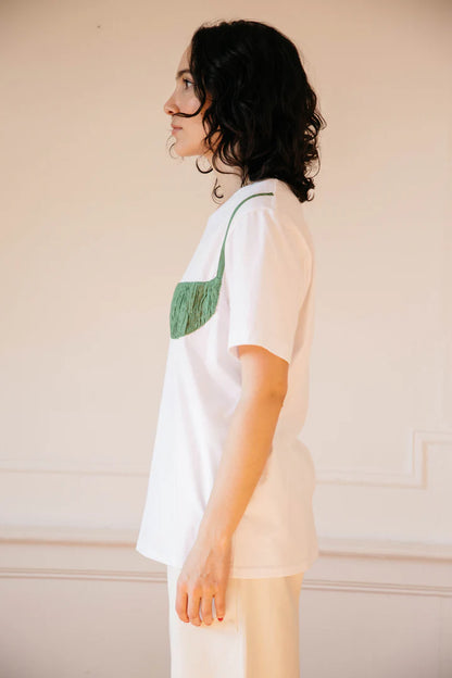 Florida Woman Appliqué Tee - Pickle Green