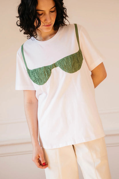 Florida Woman Appliqué Tee - Pickle Green