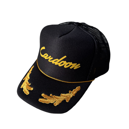 Cardoon Black & Gold Trucker Hat
