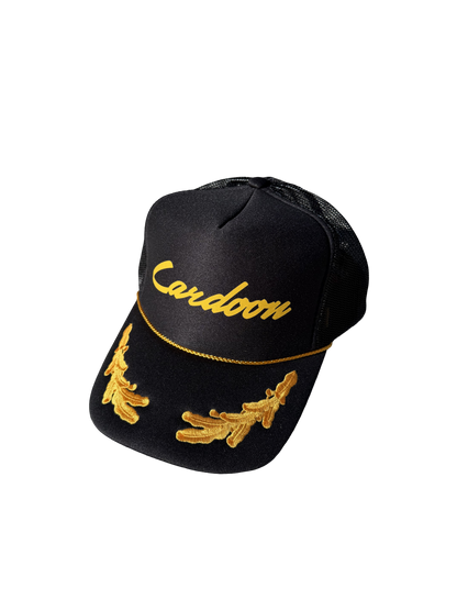 Cardoon Black & Gold Trucker Hat