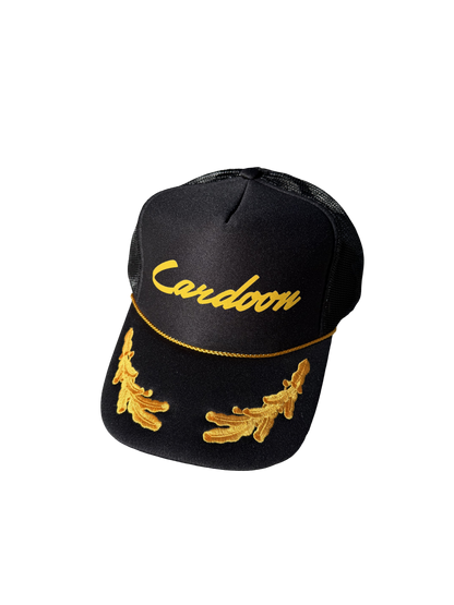 Cardoon Black & Gold Trucker Hat