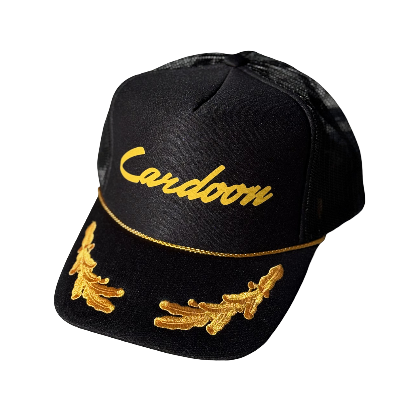 Cardoon Black & Gold Trucker Hat