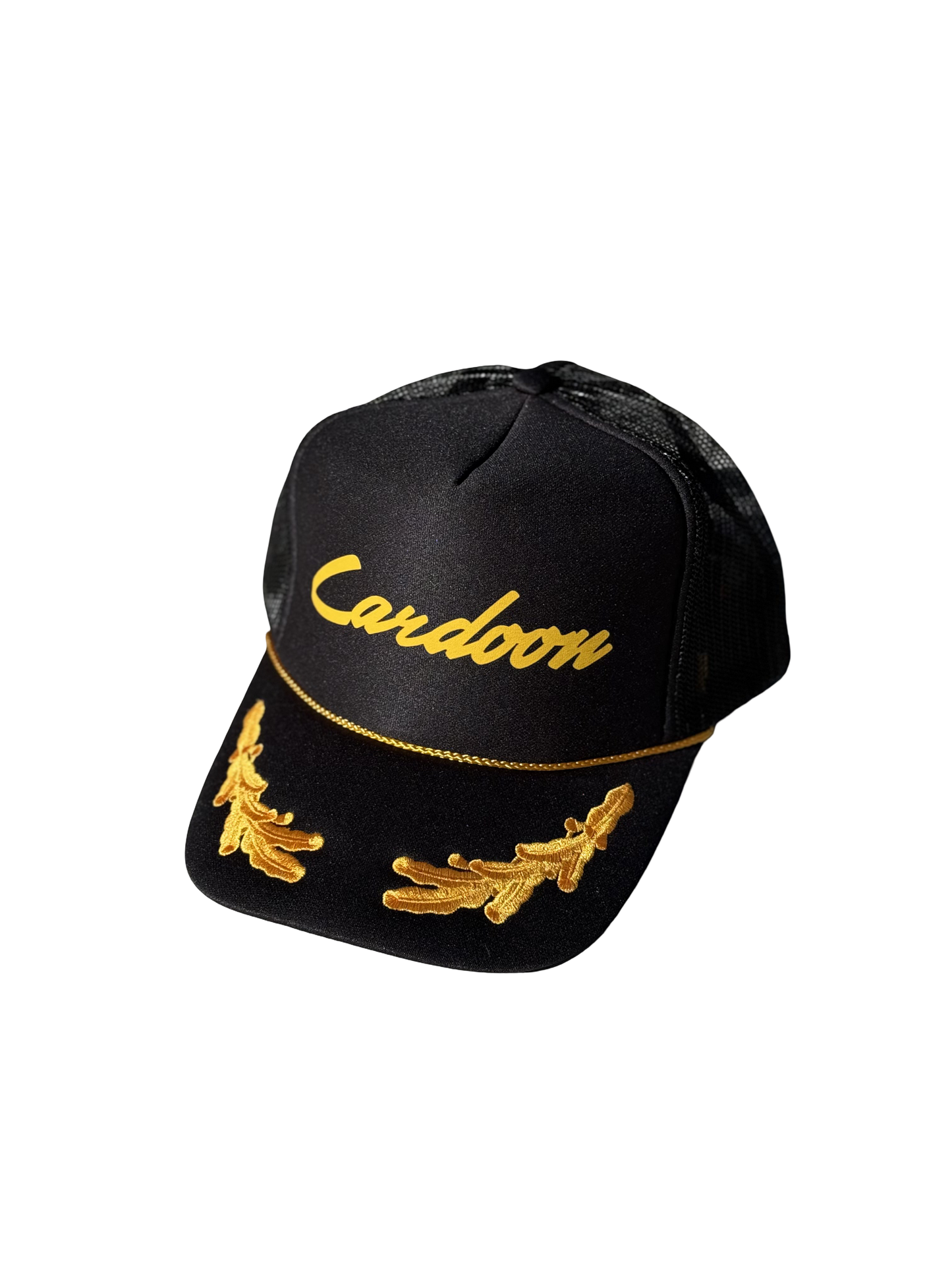 Cardoon Black & Gold Trucker Hat