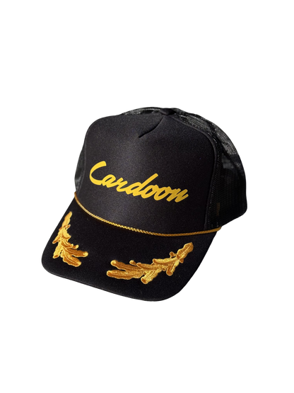 Cardoon Black & Gold Trucker Hat
