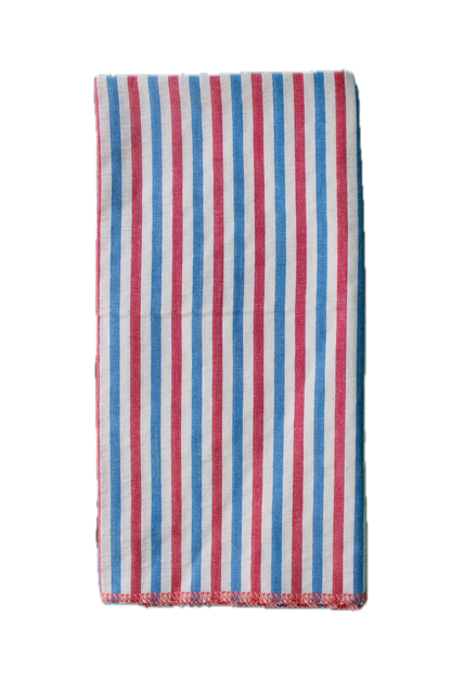 Primary Color Striped Napkins - Set of 4