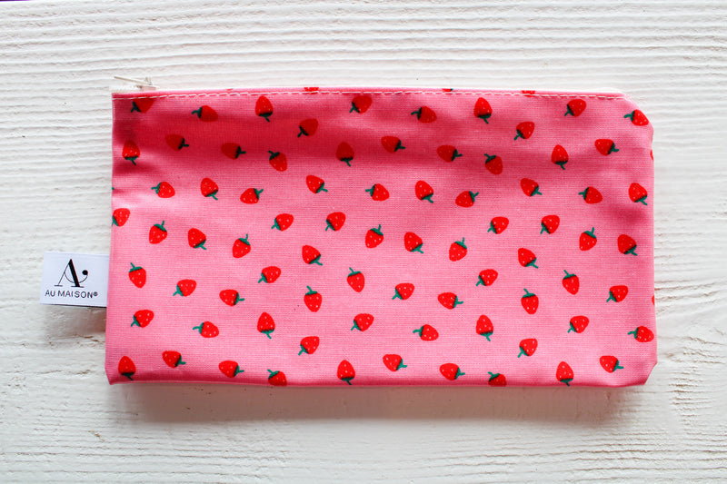 Fruity Oilcloth Small Zip Pouch