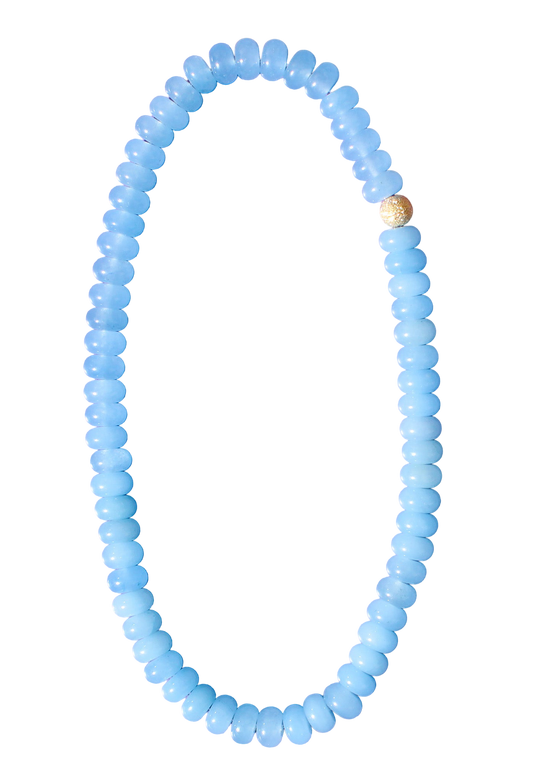 Dusty Blue Cloud Necklace