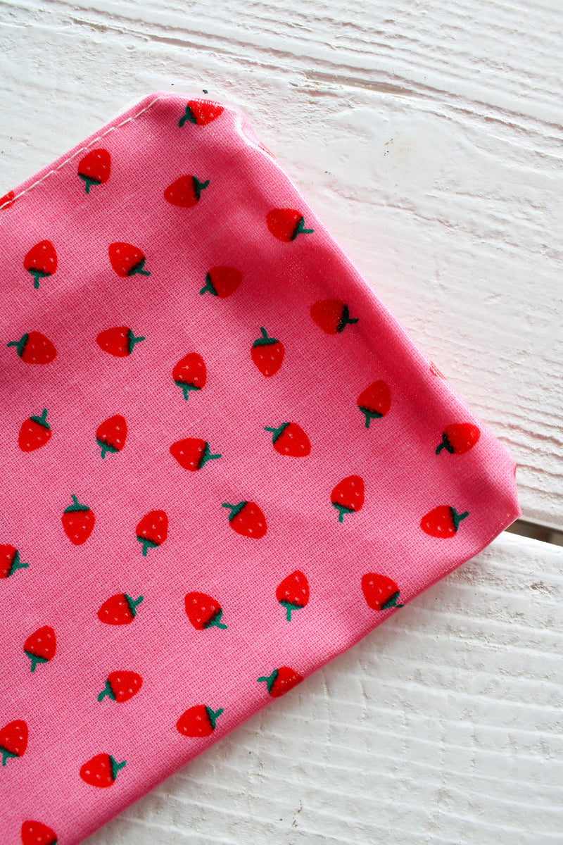 Fruity Oilcloth Small Zip Pouch