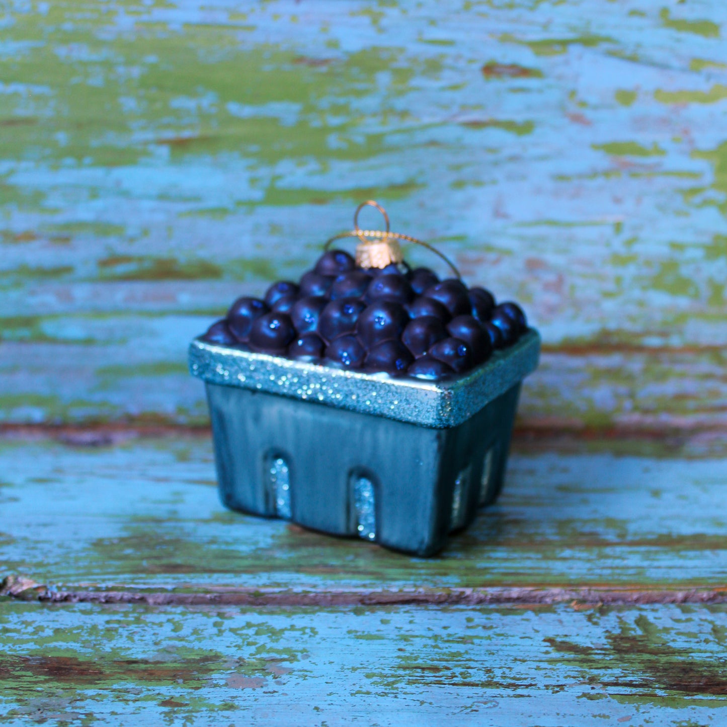 Farmstand Blueberries Basket Ornament