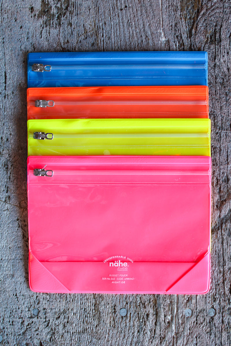 Japanese Gusset Neon Pouch