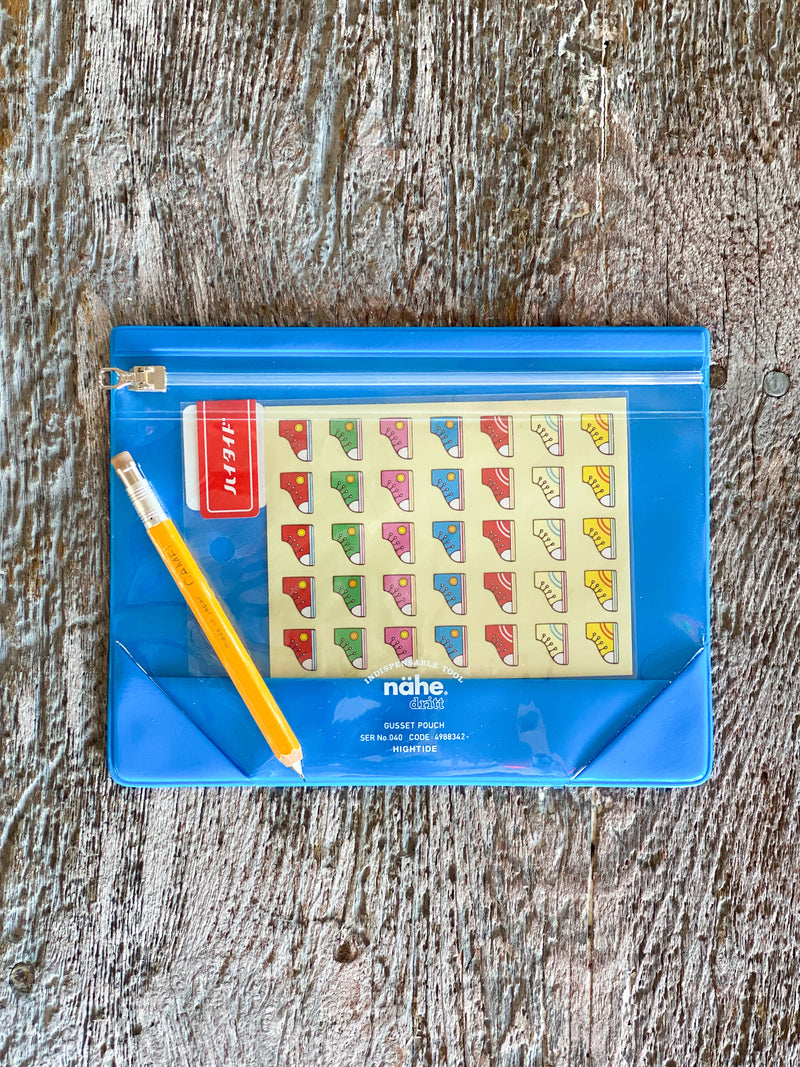 Japanese Gusset Neon Pouch