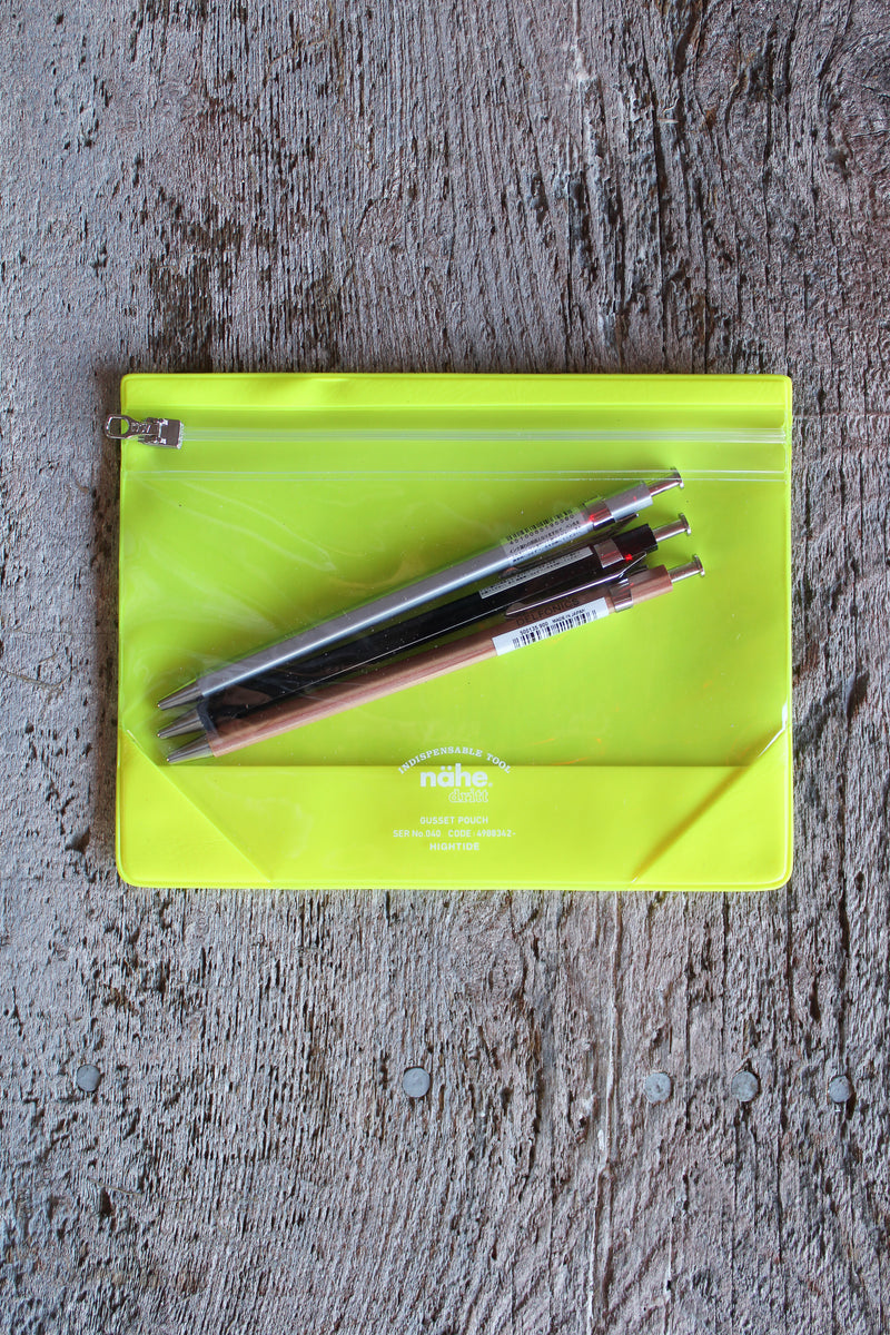 Japanese Gusset Neon Pouch
