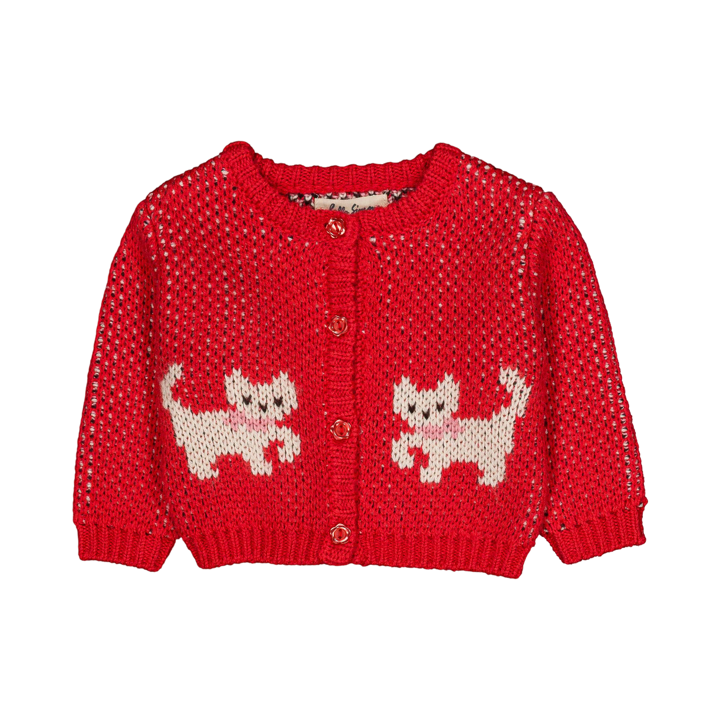 Jeannette Baby Cardigan - Kitty Cherry