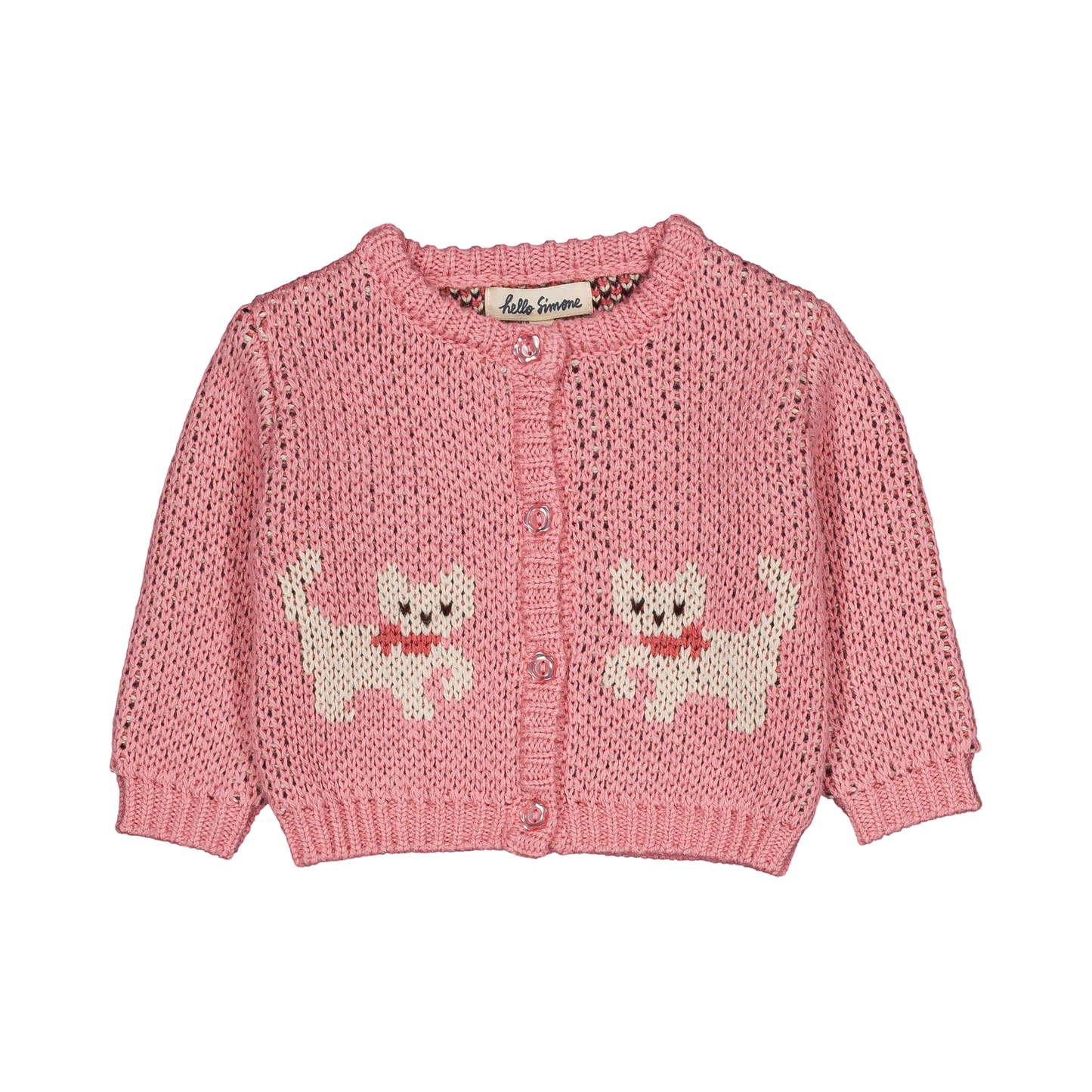 Jeannette Baby Cardigan - Kitty Pale Rose
