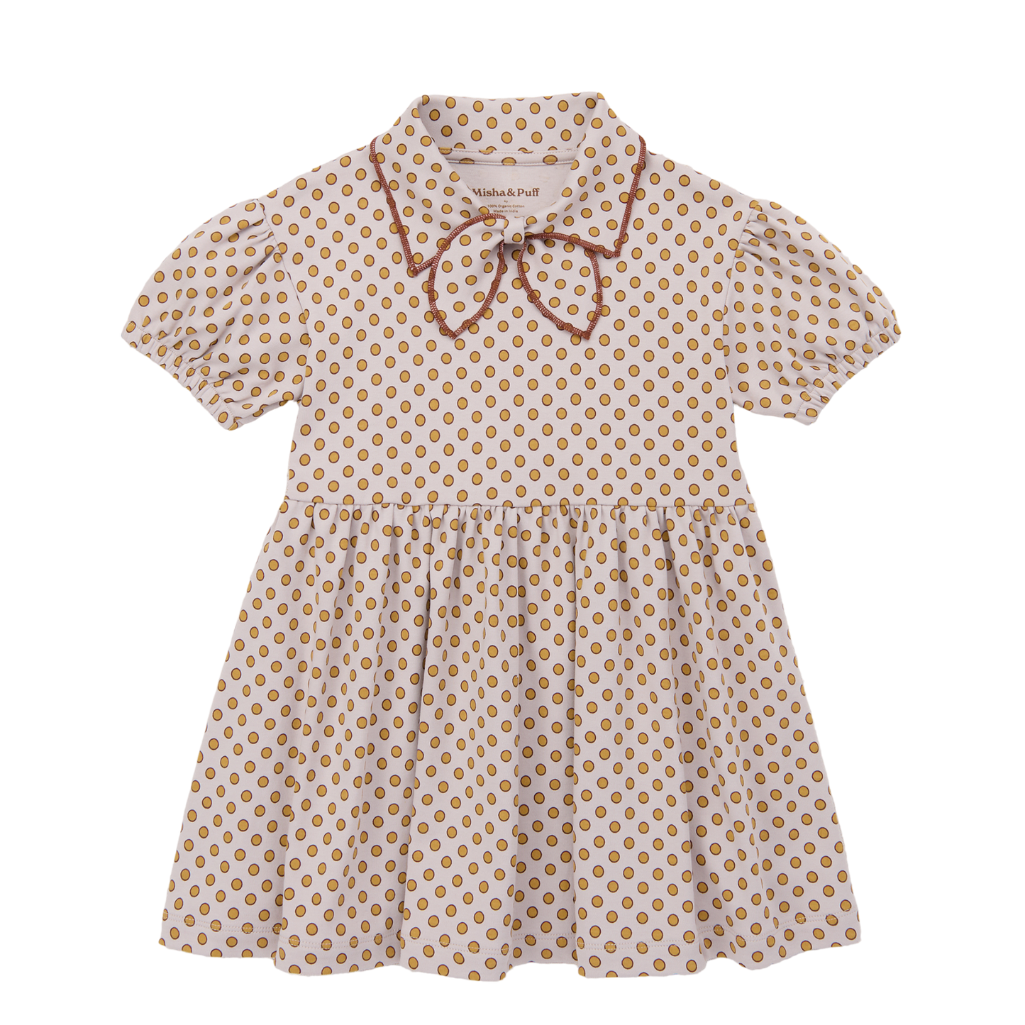Junior Scout Dress - Mist Ben-Day Dots