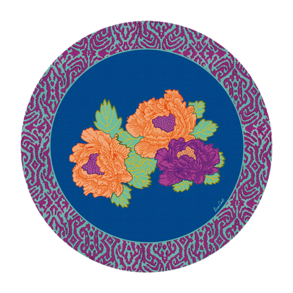 Kauai Peony Placemat - Blue