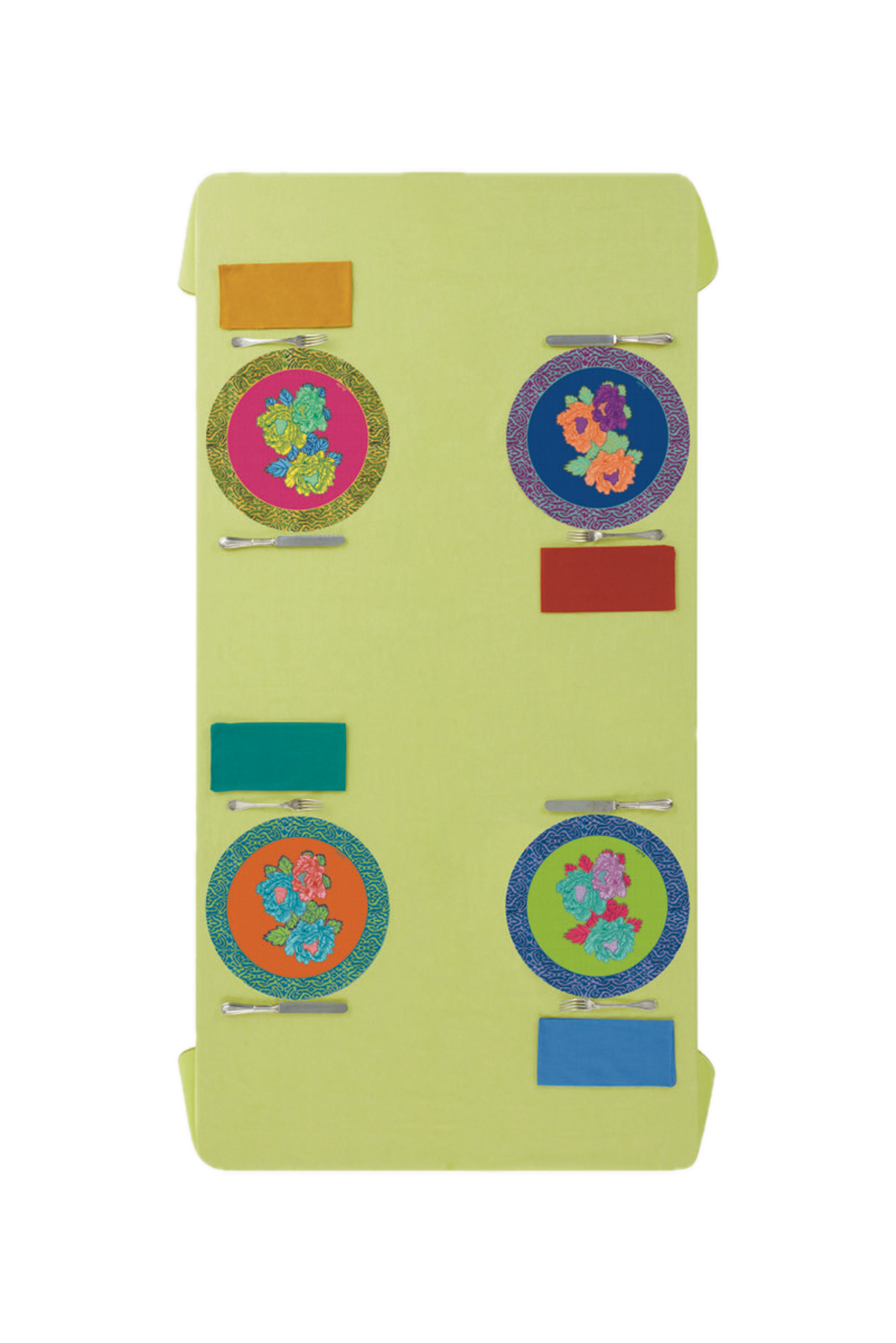 Kauai Peony Placemat - Orange
