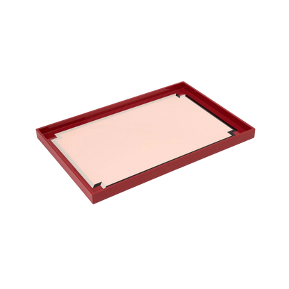 Benedict Tray - Dark Red/Pale Pink