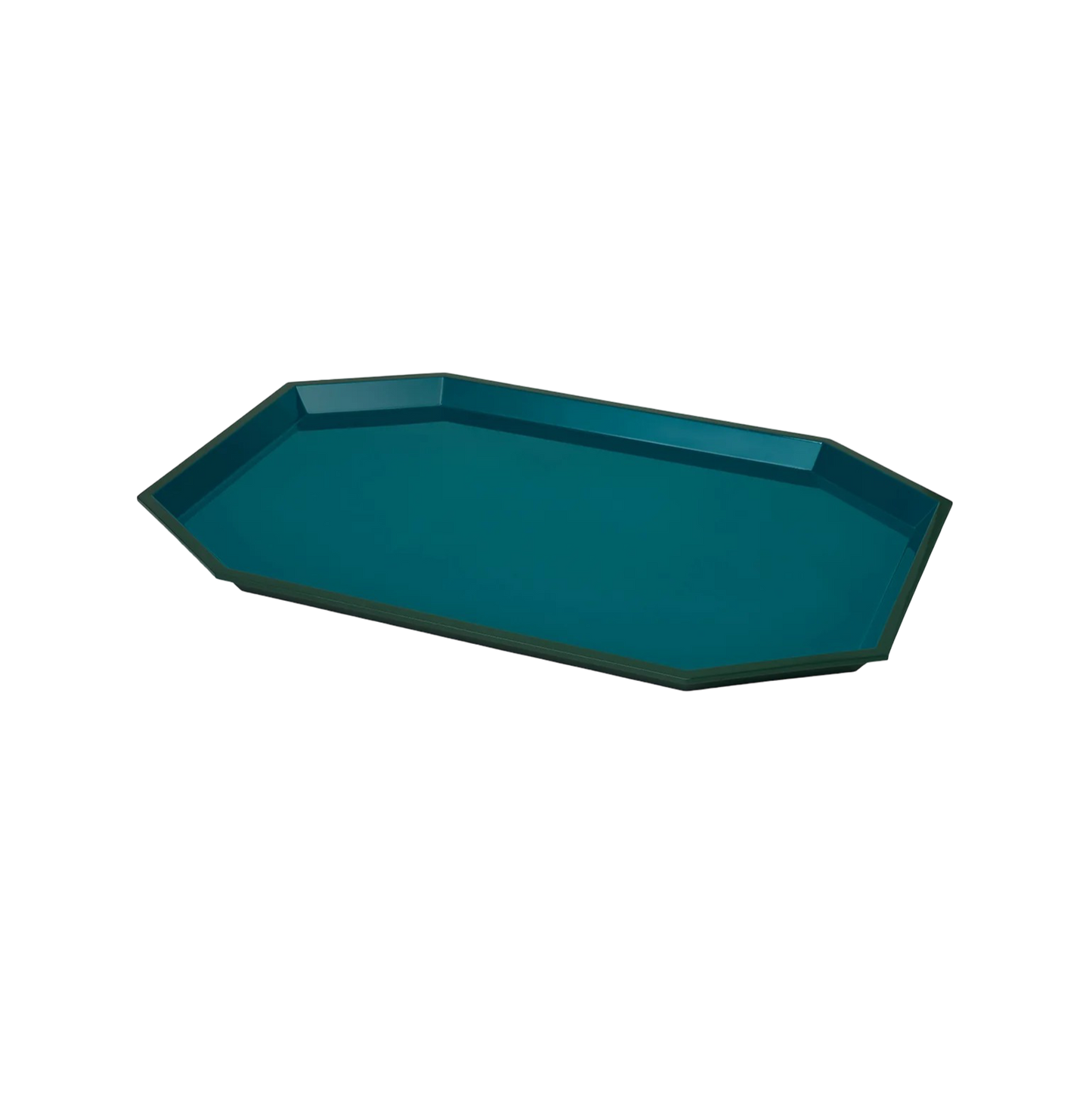 Octagonal Tray - Magnolia Green/Peacock