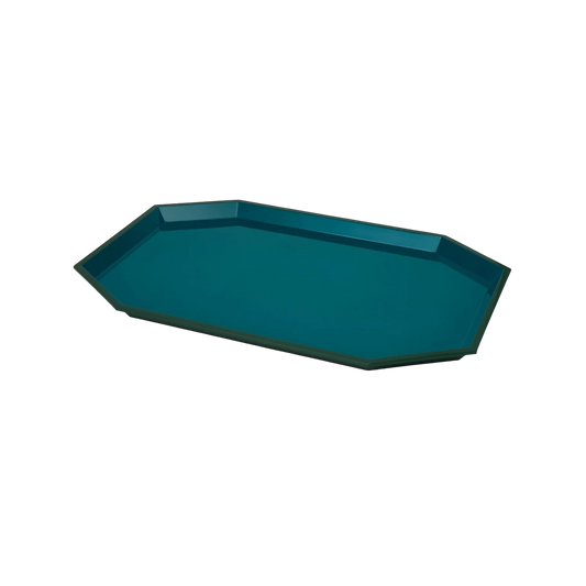 Octagonal Tray - Magnolia Green/Peacock