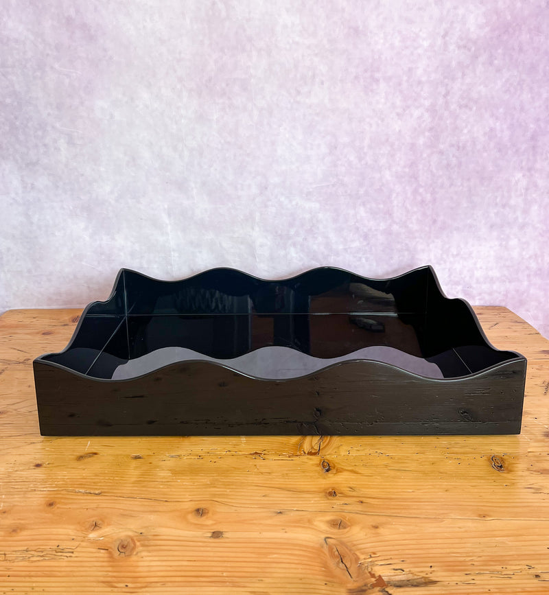 Rita Konig Belles Rives Lacquer Tray - Black