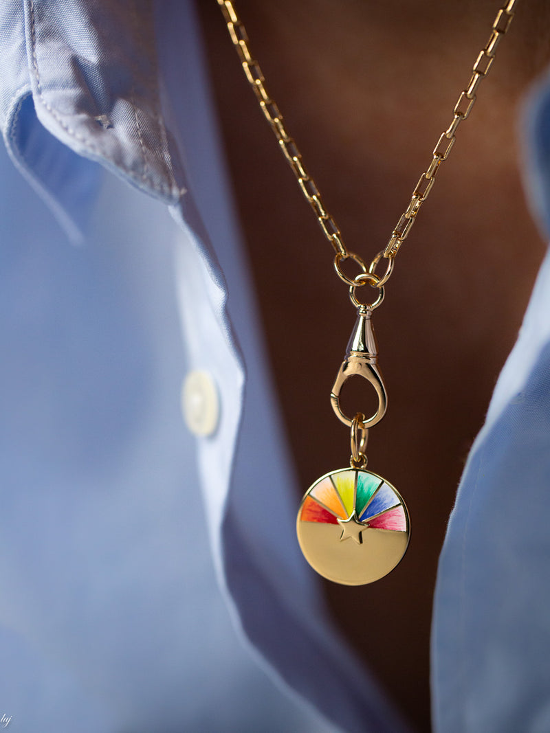 Laurie Rainbow Star Pendant Necklace