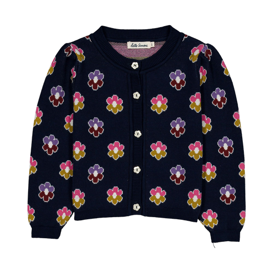 Lison Cardigan - Rainbow Flower