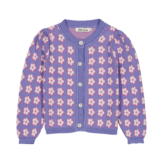 Lison Cardigan - Pomponette Lavender