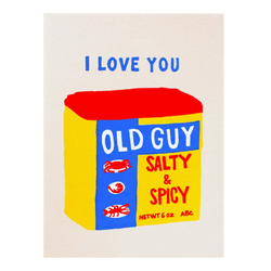 I Love You Old Guy Card