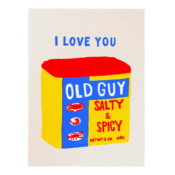 I Love You Old Guy Card