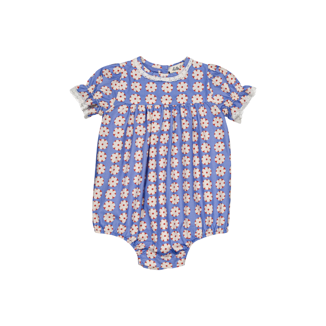 Lucette Baby Romper - Pomponette Blue