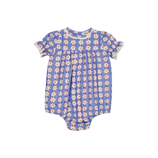 Lucette Baby Romper - Pomponette Blue