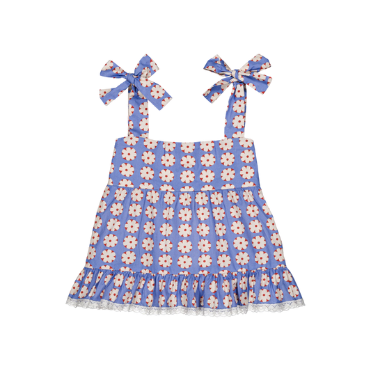 Lucie Blouse - Pomponette Blue