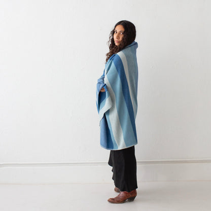 Desert Shawl - Denim Stripe