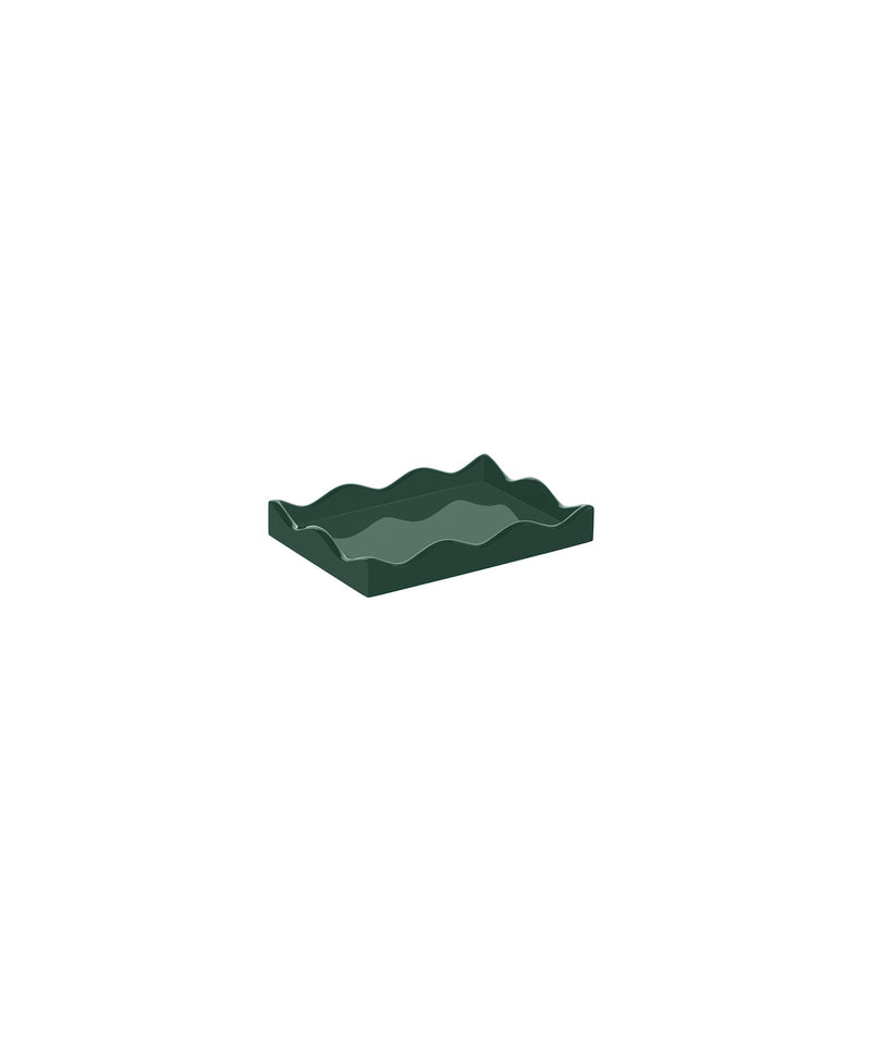 Rita Konig Belles Rives Lacquer Tray - Bottle Green