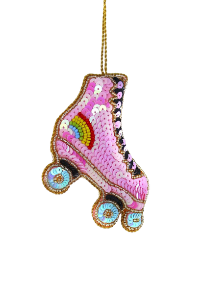 Sequin Roller Skate Ornament
