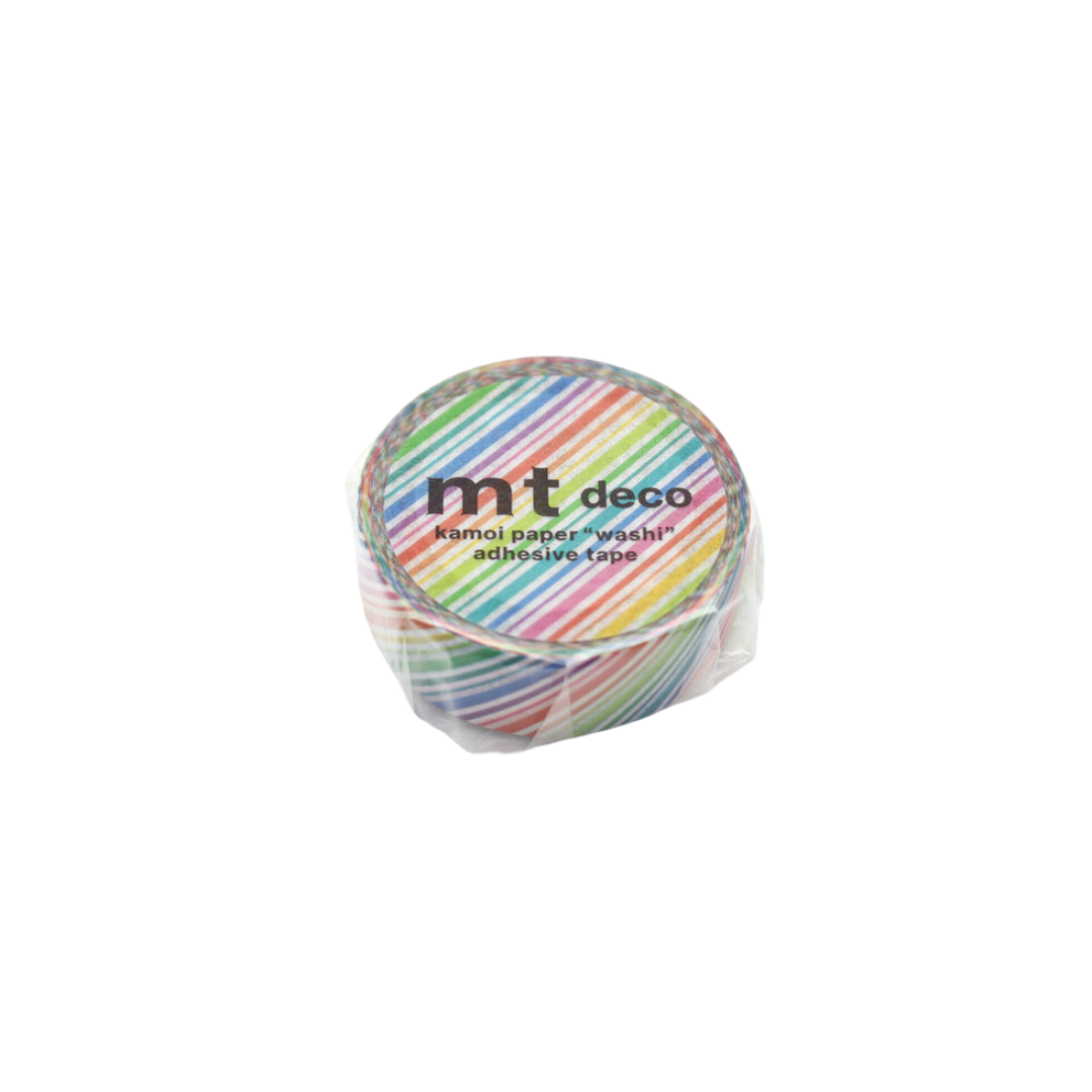 Rainbow Stripe Washi Tape - 15mm (3m)