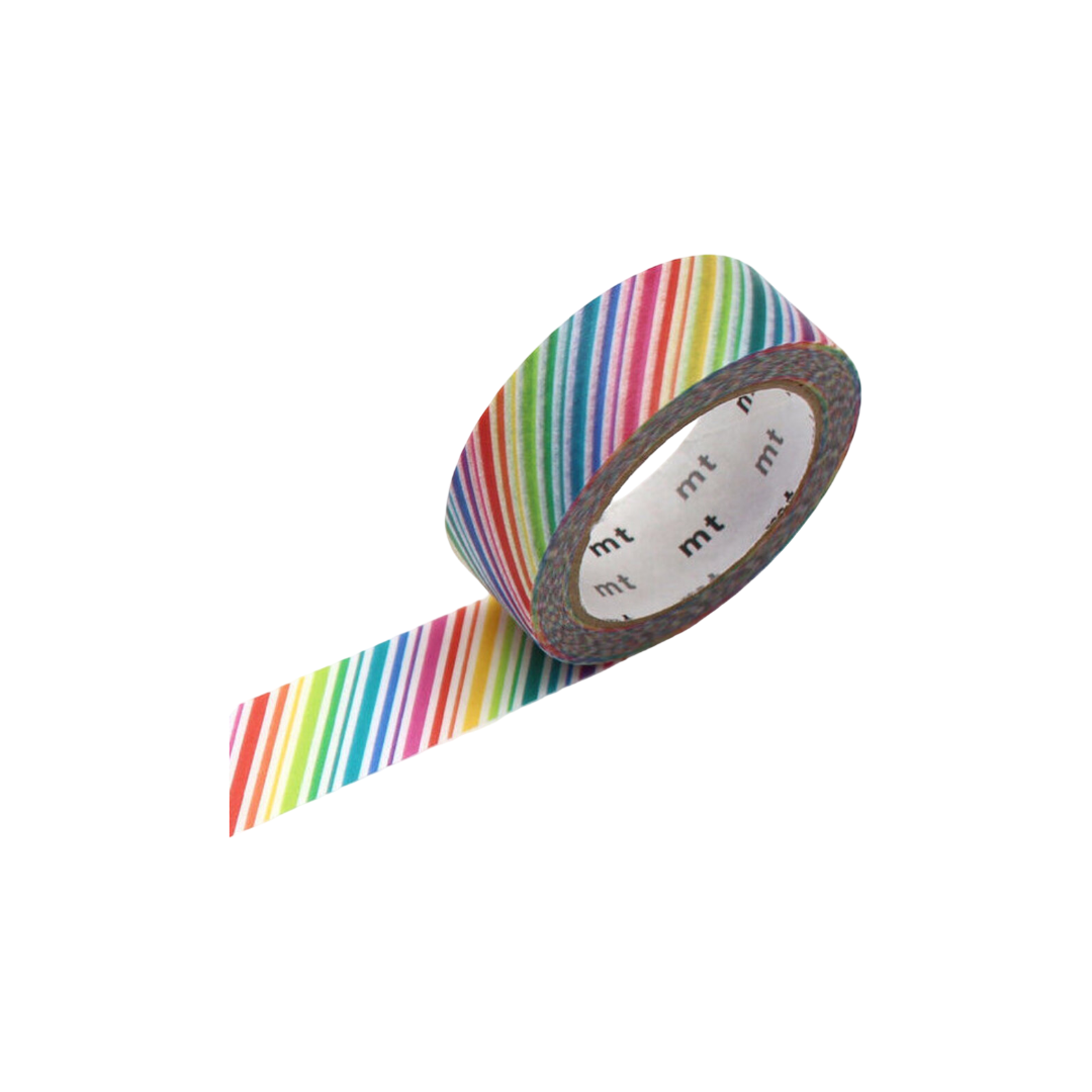 Rainbow Stripe Washi Tape - 15mm (3m)