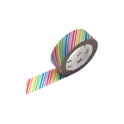 Rainbow Stripe Washi Tape - 15mm (3m)