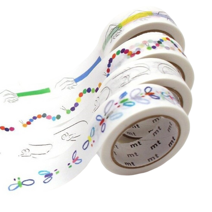 Ichiro Yamaguchi Washi Tape Set of 4 - 15mm (3m)