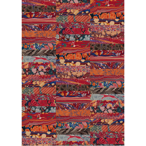Marbled Wrapping Paper Sheet