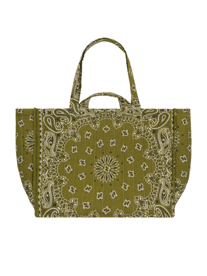 Maxi Cabas Quilted Colorblock Tote Bag - Carry Your Luck