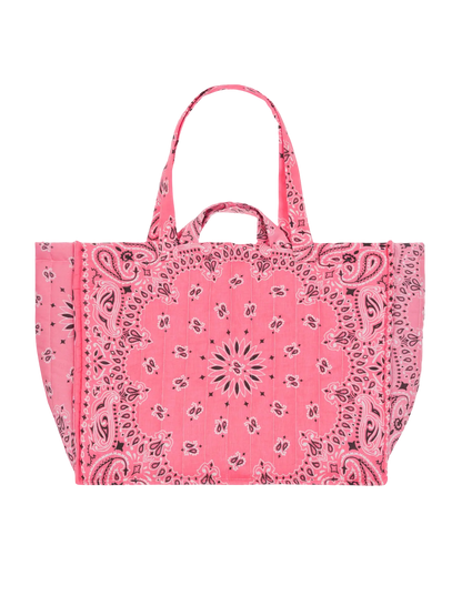 Maxi Cabas Quilted Tote Bag - Good Times Only