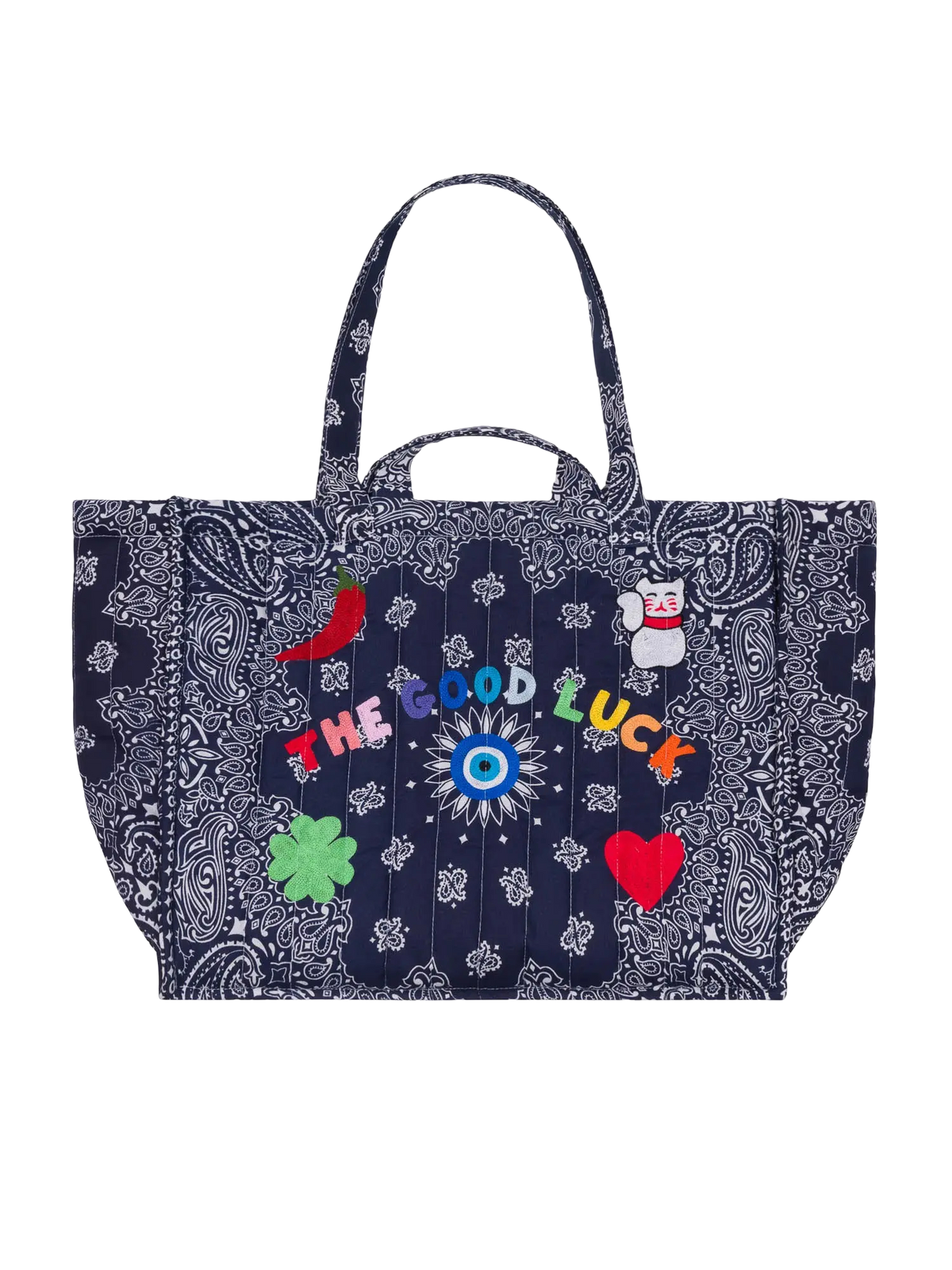 Maxi Cabas Quilted Tote Bag - The Good Luck