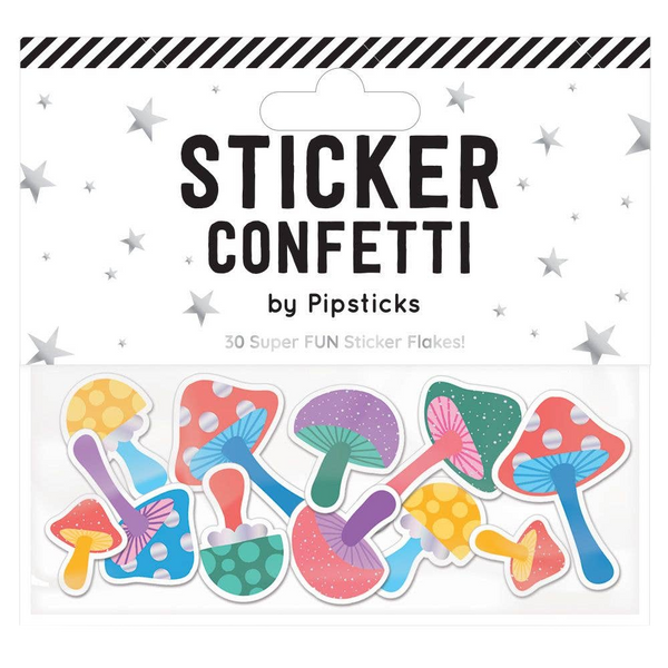 Merry Mushrooms Sticker Confetti