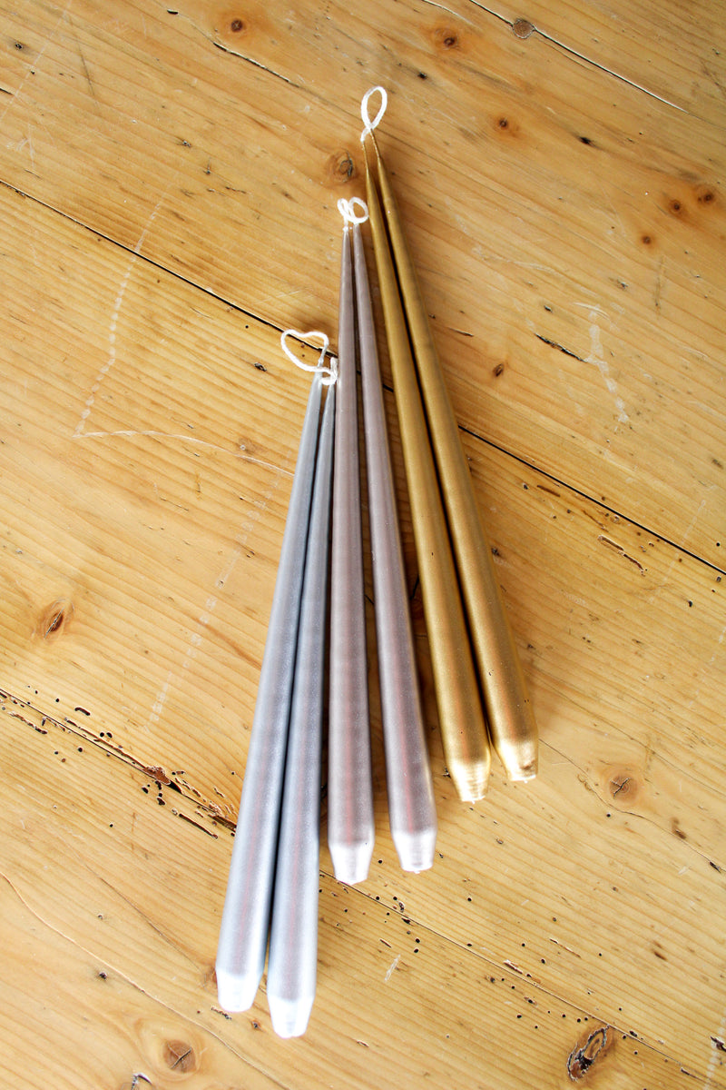 Metallic Tapers, Gold
