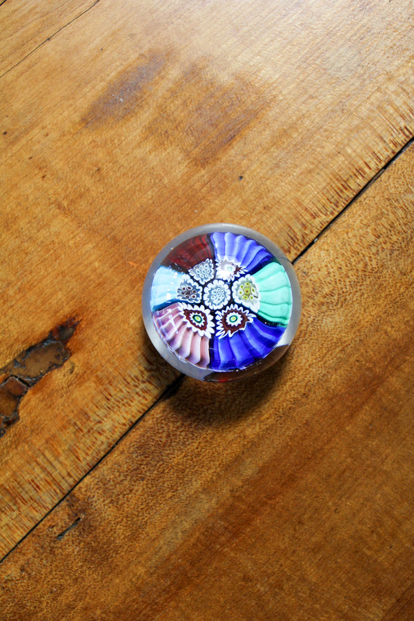 Mini Millefiori Paperweight - Multicolor