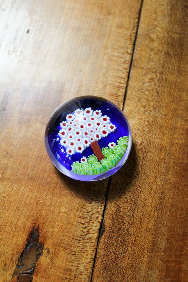Mini Millefiori Paperweight - Tree Design