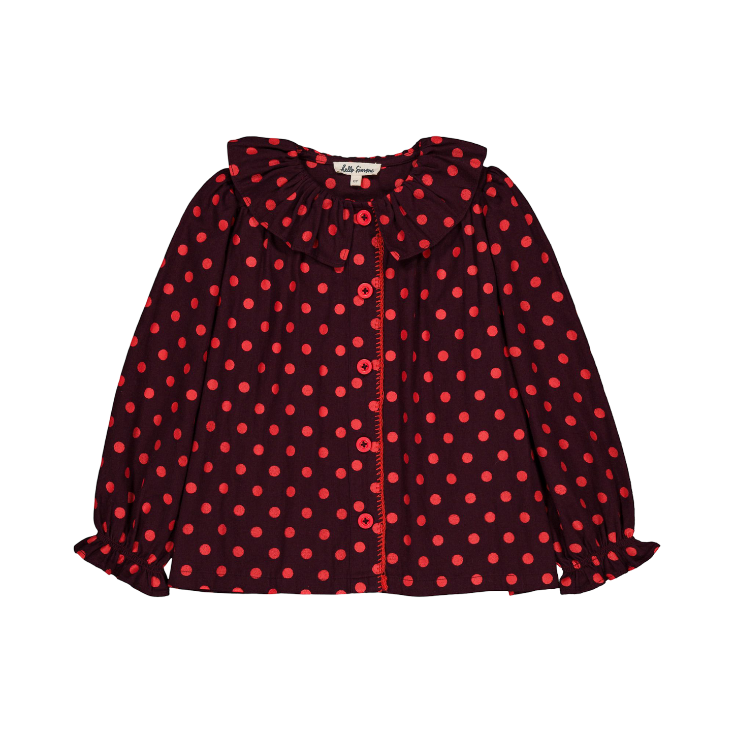 Myrtille Blouse - Plum Dots