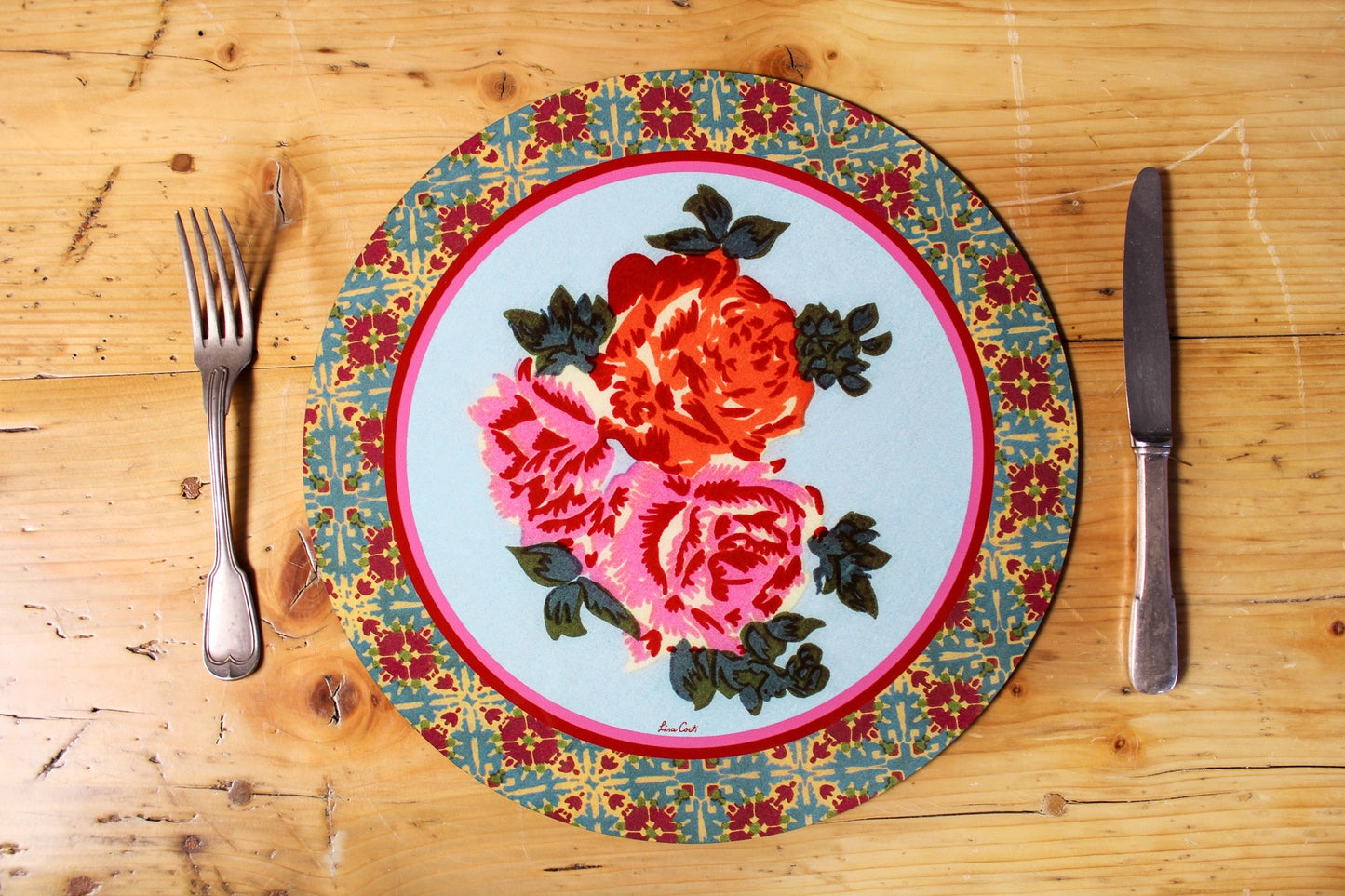 Naga Garden Placemat - Light Blue